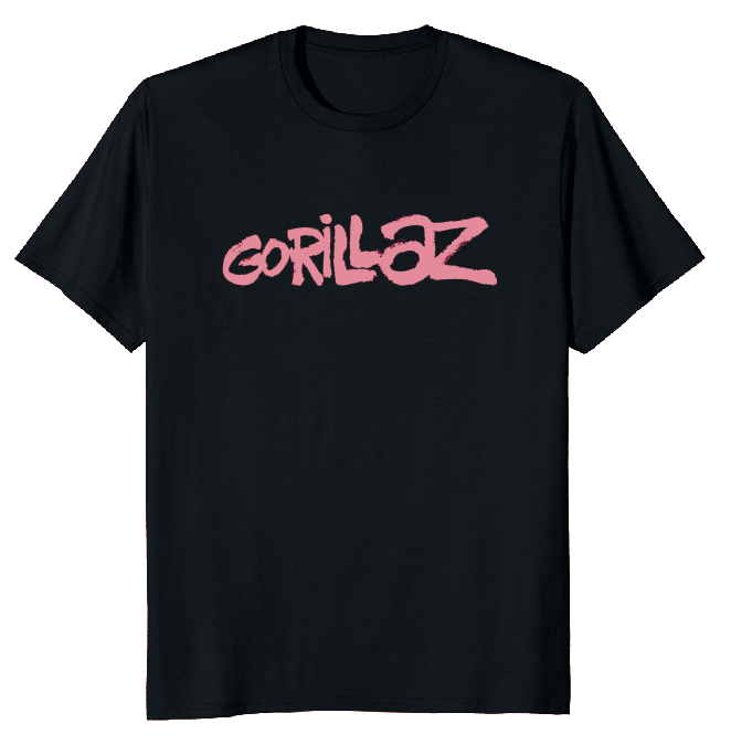 Graffiti Logo T-Shirt Black Salmon Print
