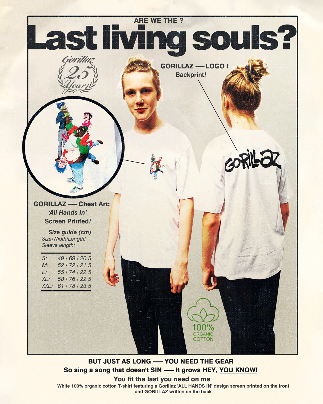 All Hands In T-Shirt | Gorillaz