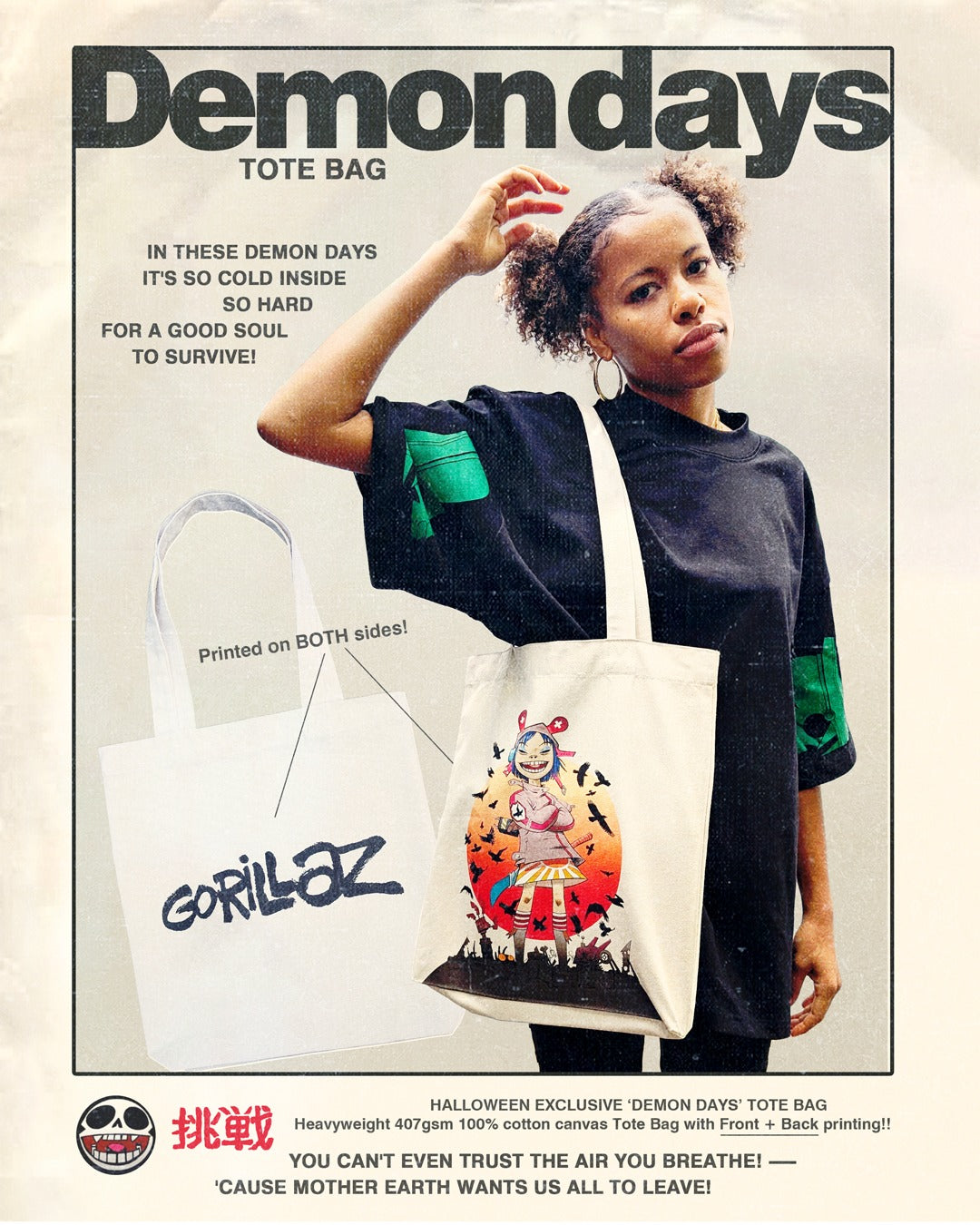 Demon Days Tote Bag