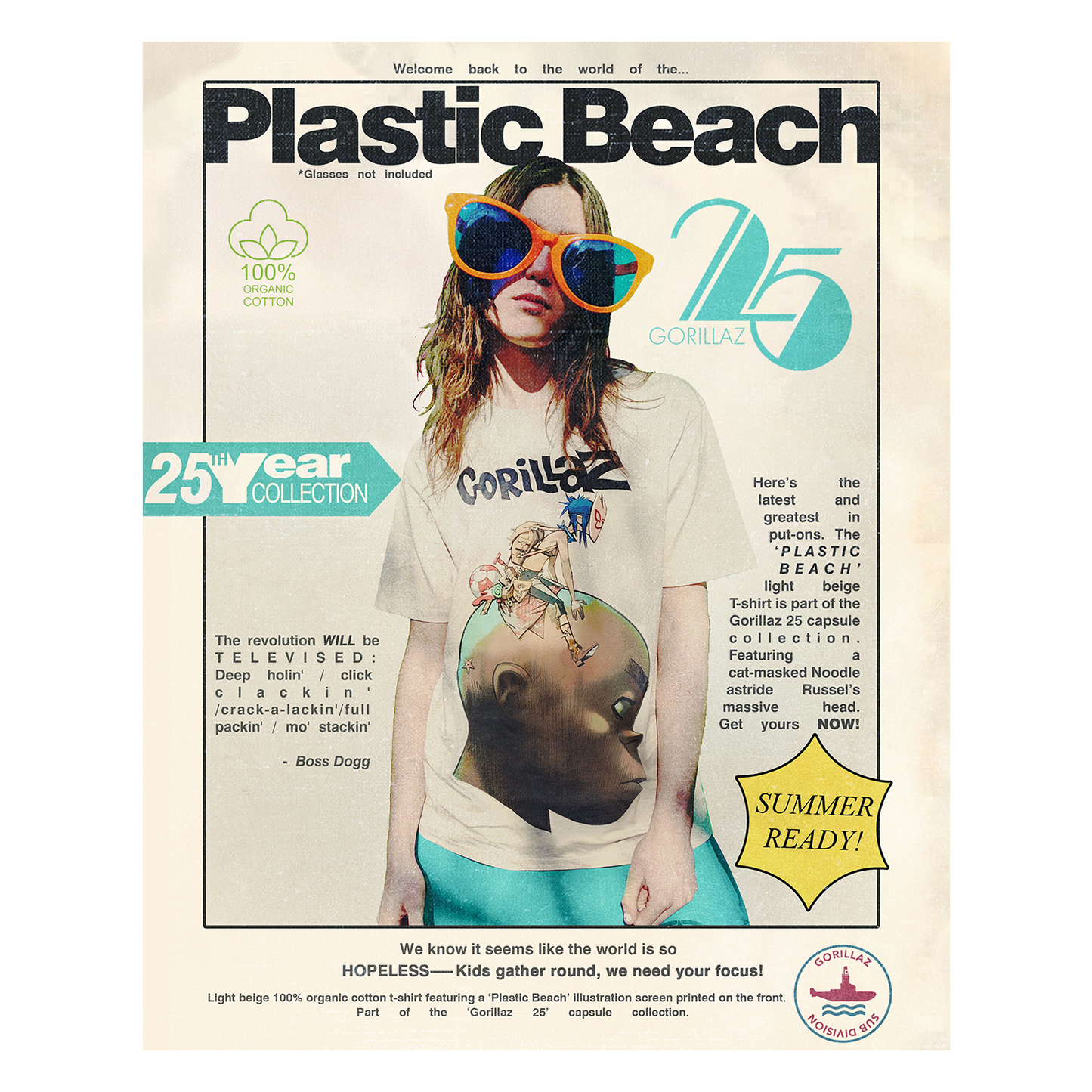 Plastic Beach T-Shirt | Gorillaz