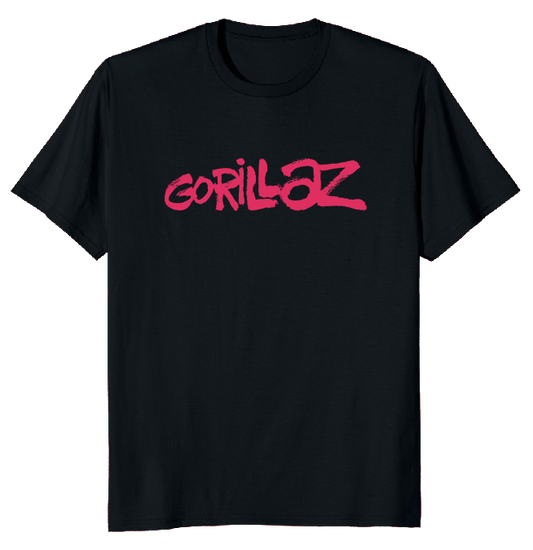Graffiti Logo T-Shirt Black Pink Print
