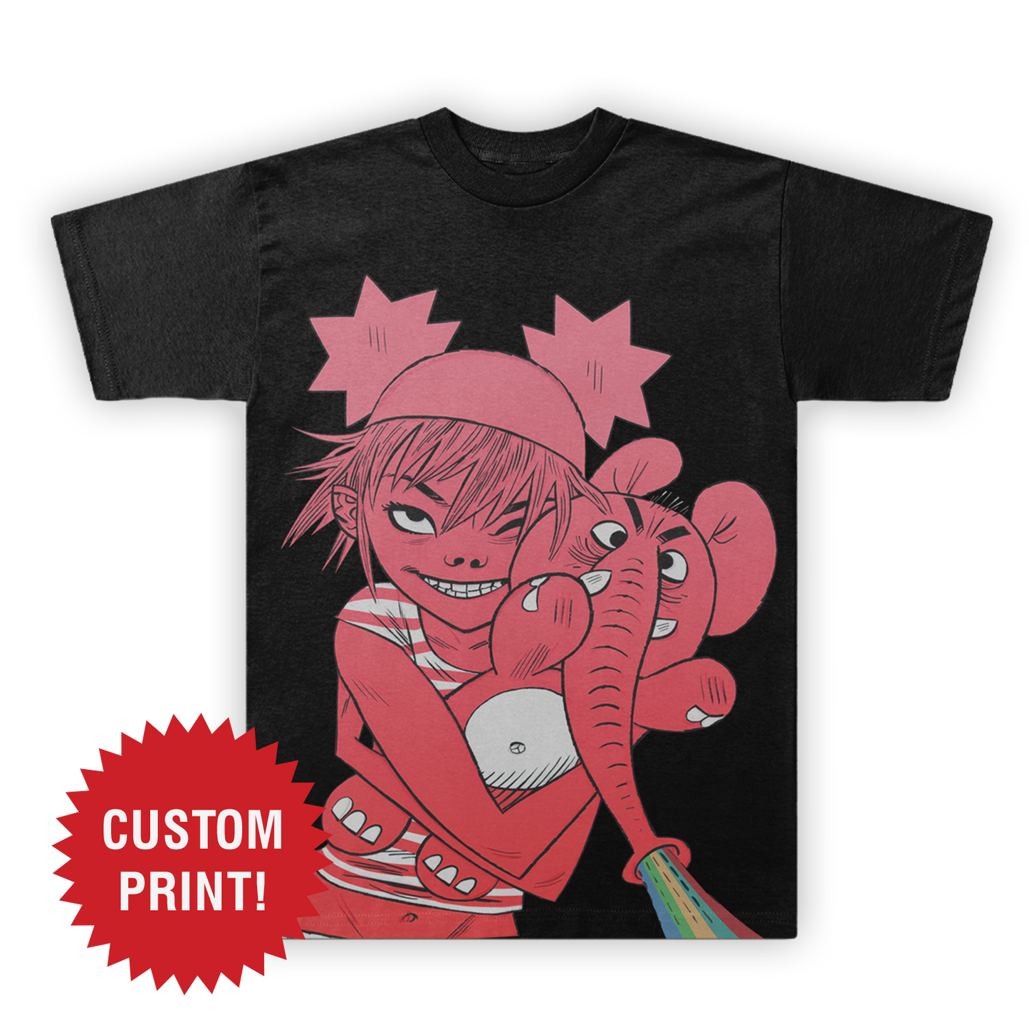 Rainbow Elephant T-Shirt | Gorillaz