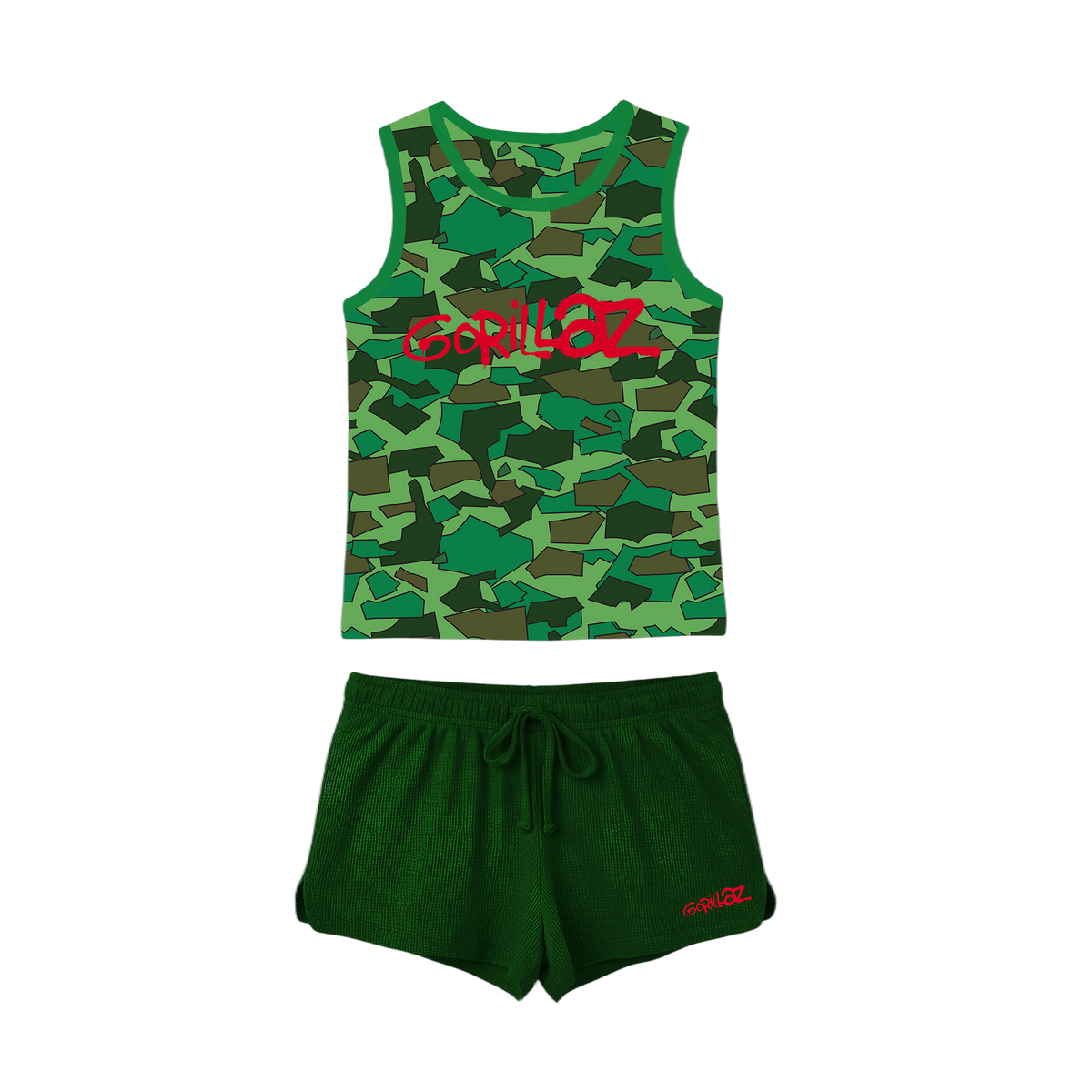 Camo PJ Set Green | Gorillaz