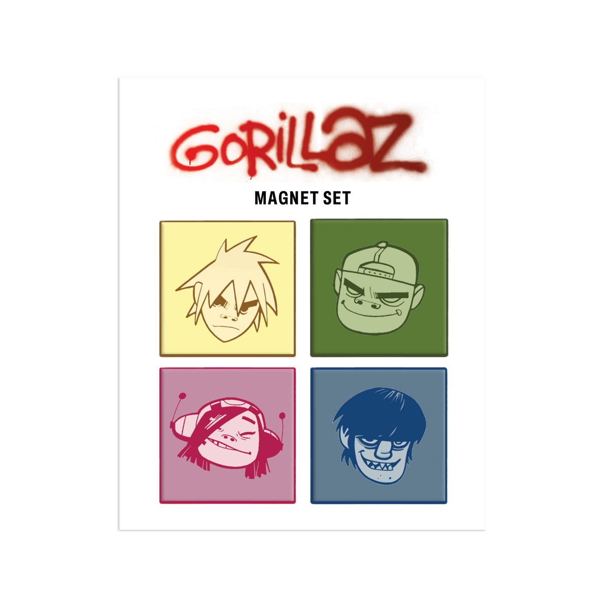 Gorillaz Character Magnet Set | Gorillaz