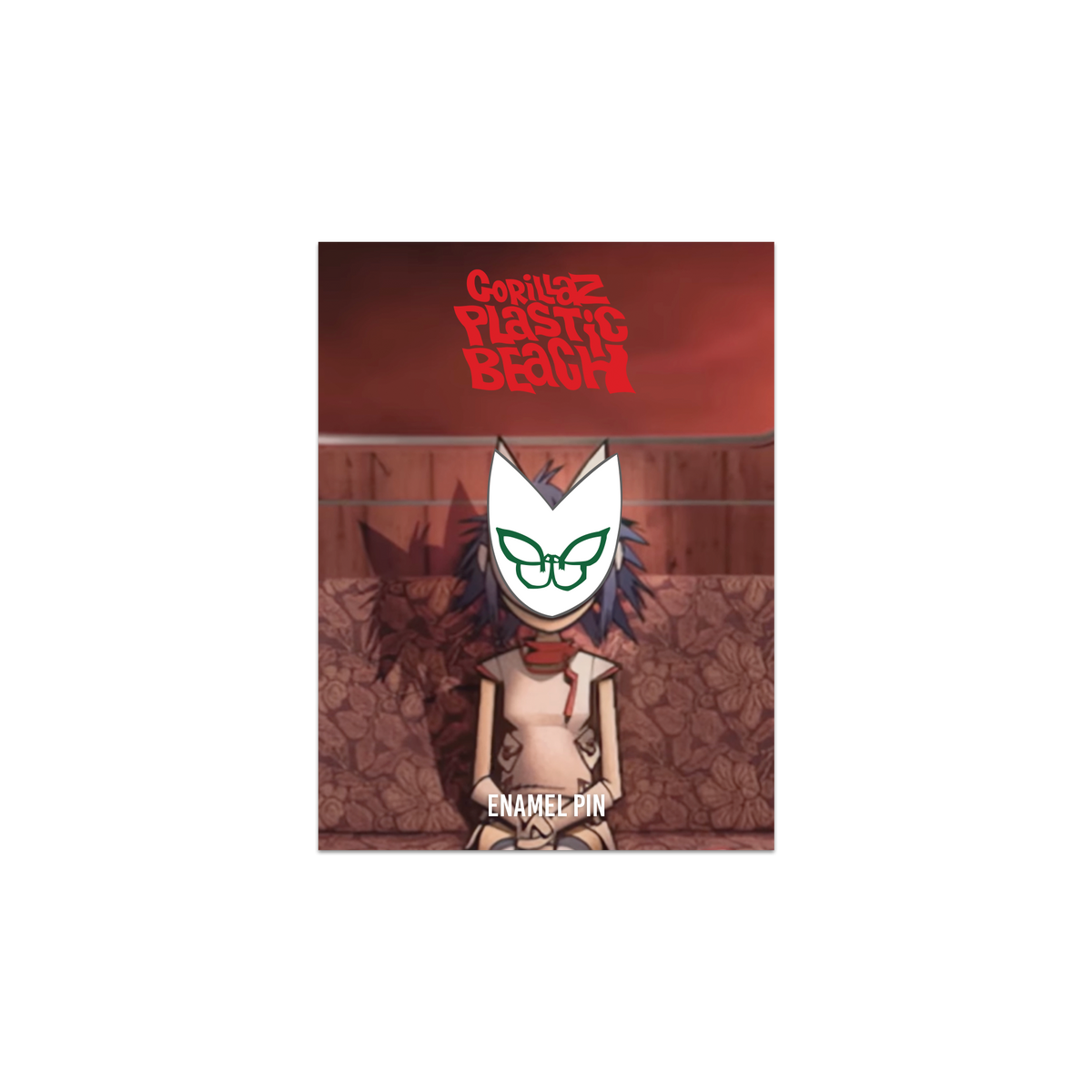 Noodle Mask Enamel Pin Badge | Gorillaz