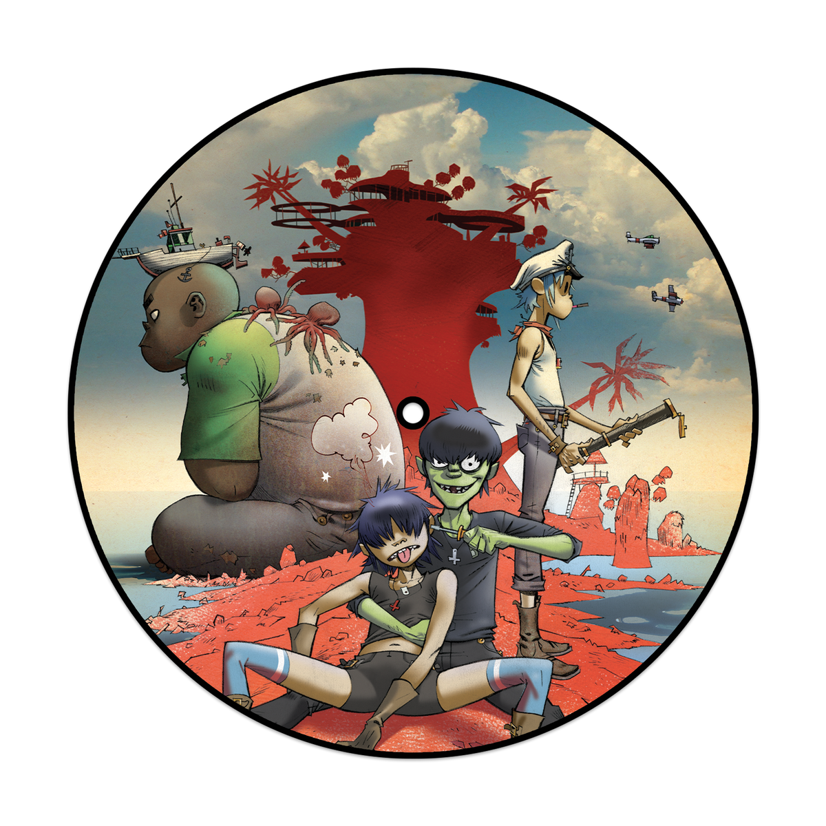 Plastic Beach Slipmat | Gorillaz