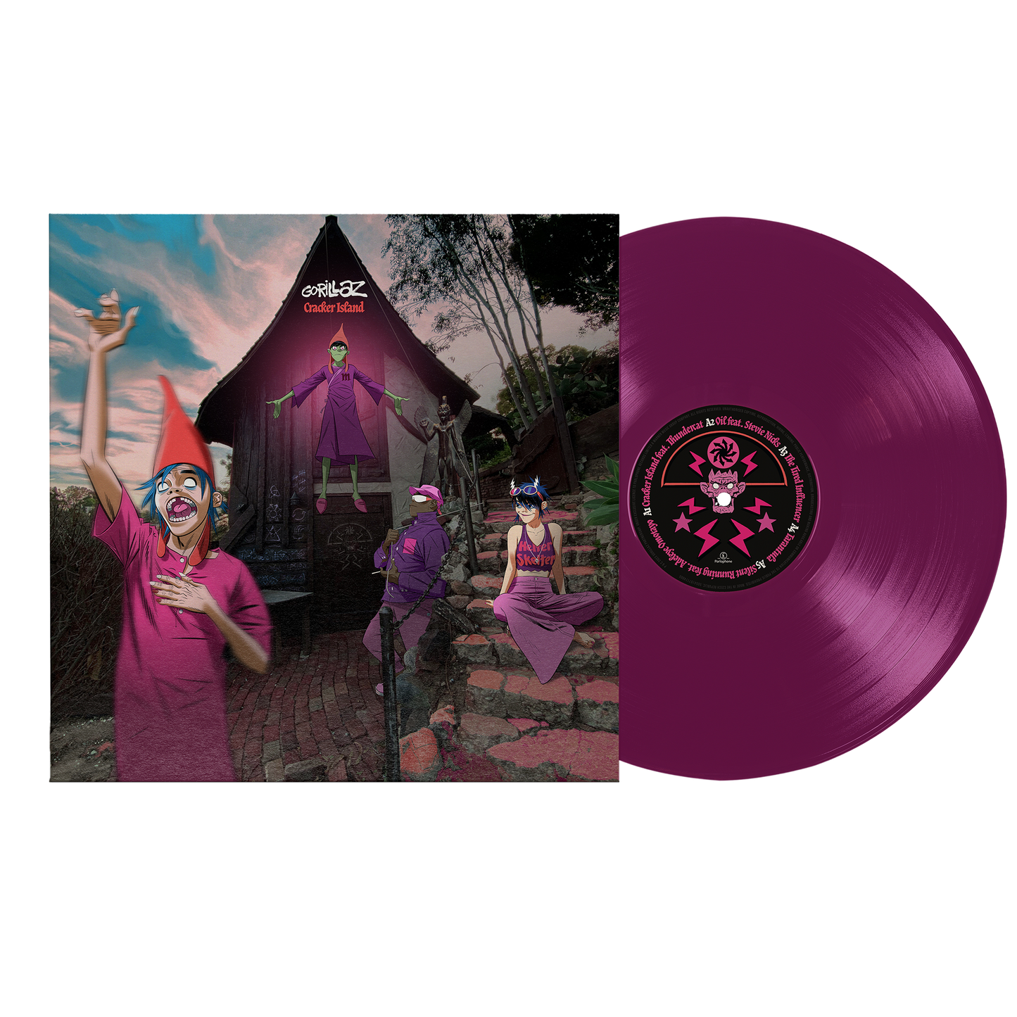 Gorillaz Cracker Island Exclusive Transparent Purple Vinyl