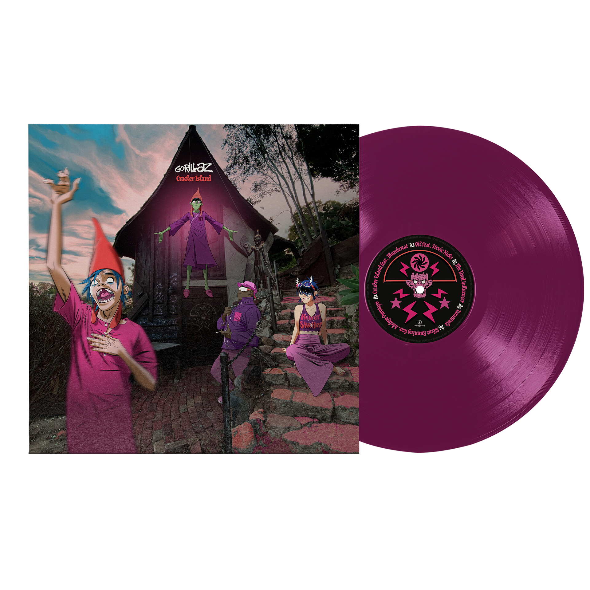 Gorillaz Cracker Island Exclusive Transparent Purple Vinyl