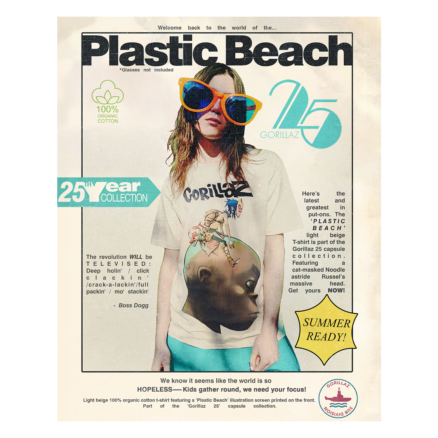 Plastic Beach T-Shirt | Gorillaz