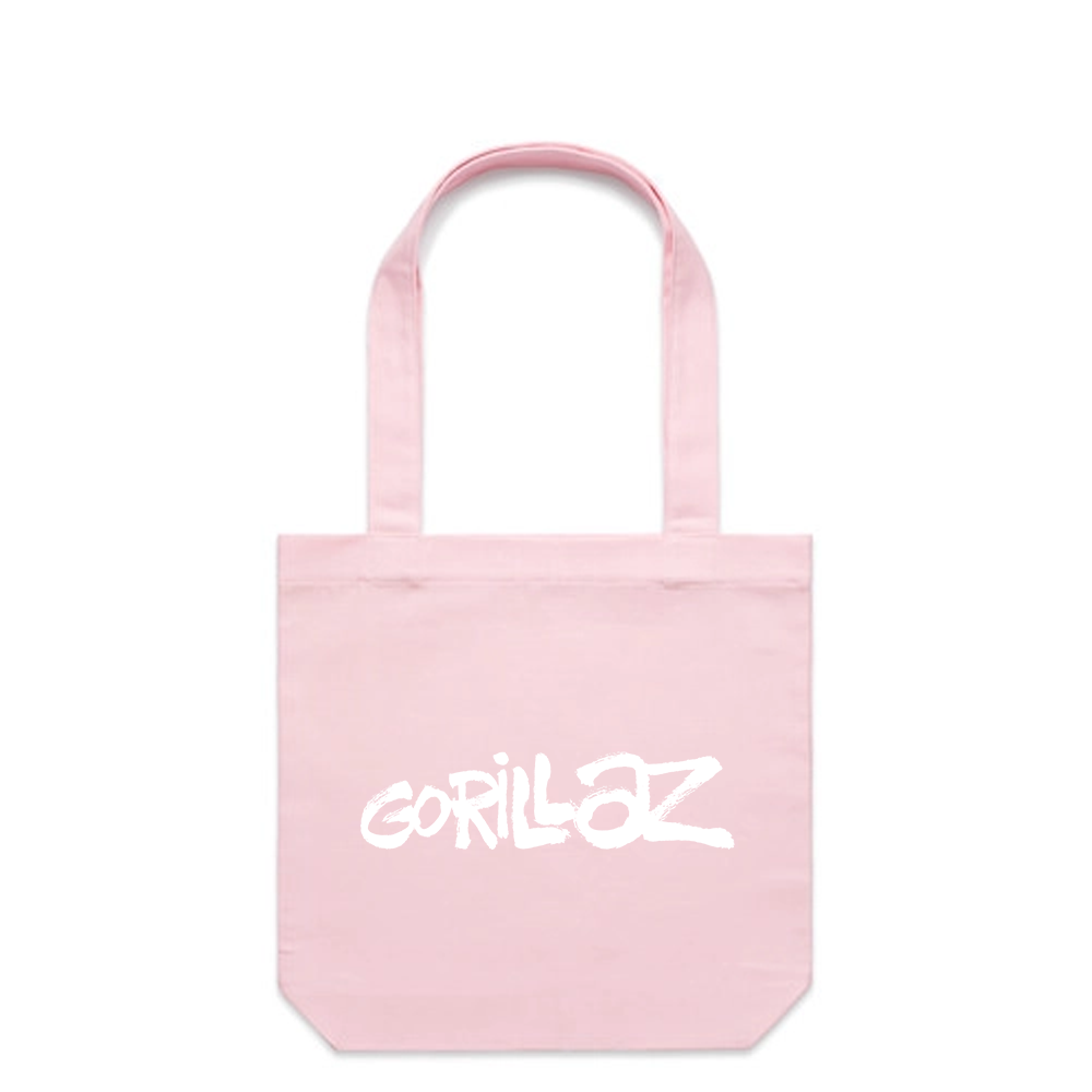 Gorillaz Logo Pink Tote Bag