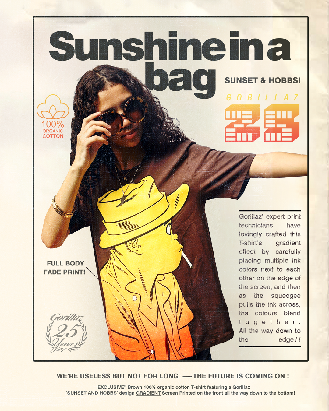 Sunset & Hobbs T-Shirt | Gorillaz