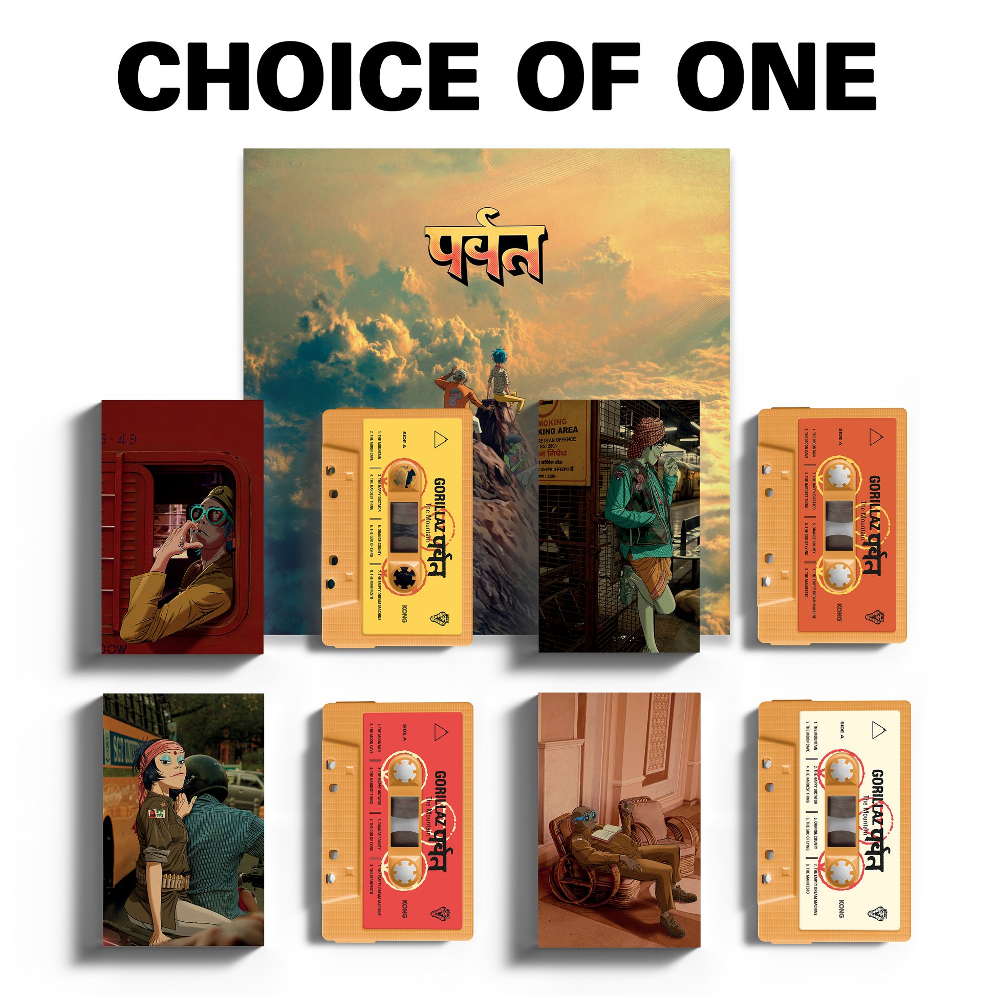 The Mountain Poster & Choice of Character Cassette Bundle The Mountain Poster & Choice of Character Cassette Bundle