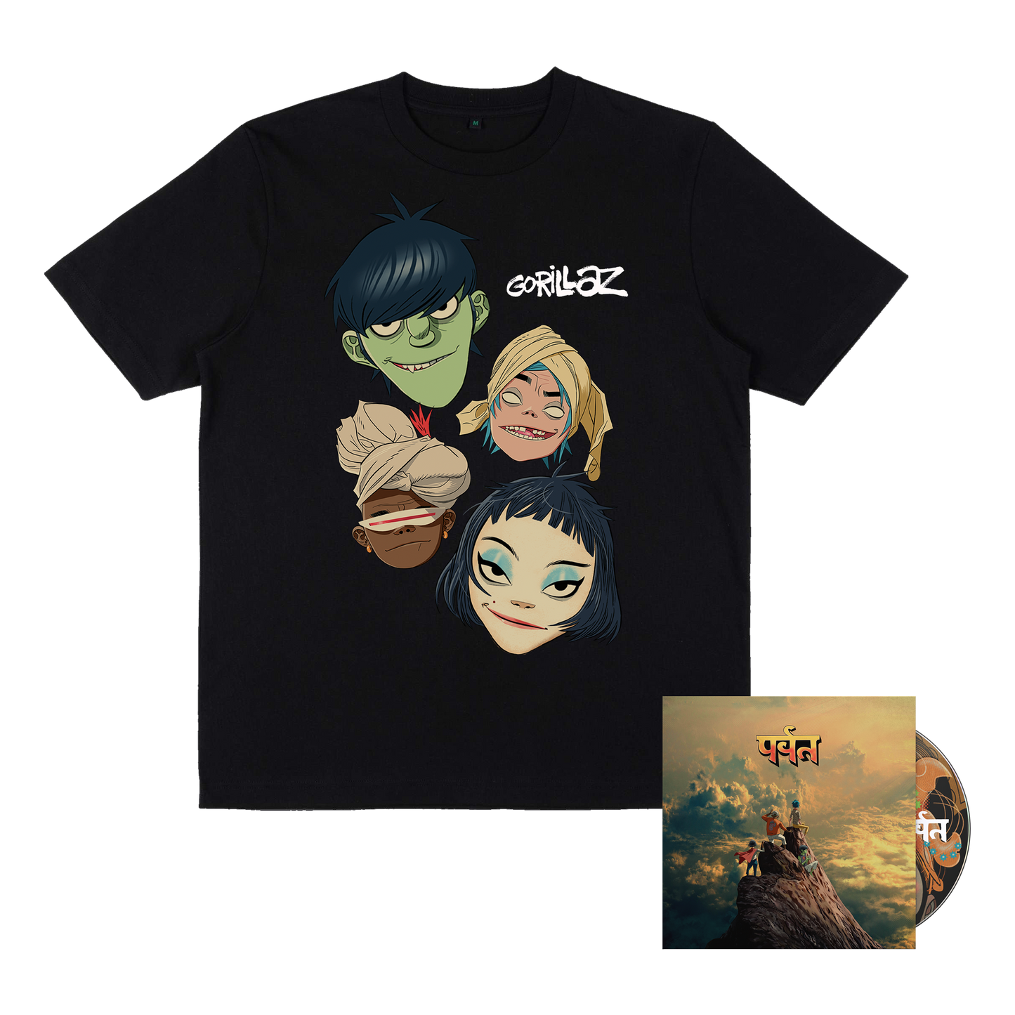 The Mountain Heads T-Shirt & CD Bundle | Gorillaz